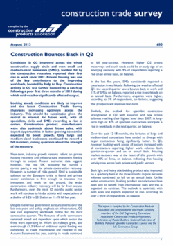 Construction Trade Survey - 2013 Q2