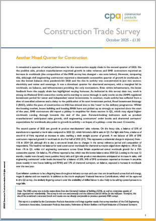 Construction Trade Survey - 2025 Q1