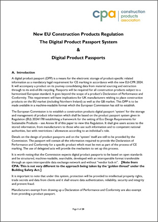 EU CPR - Digital Product Passports